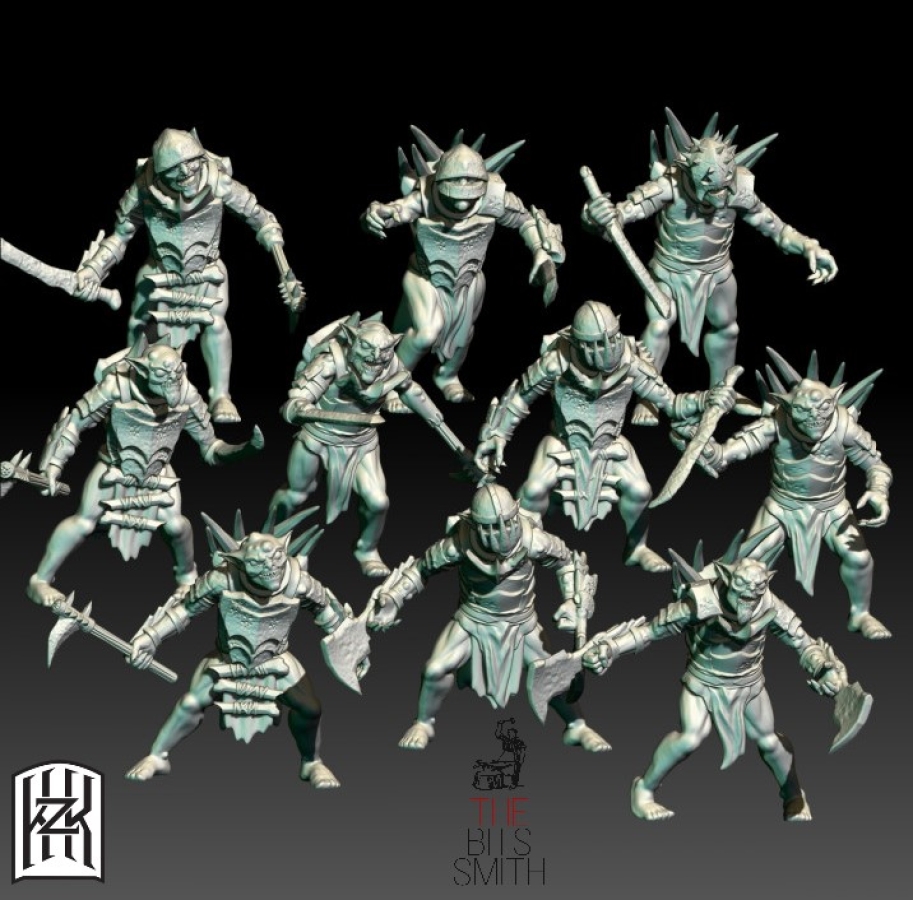 Gepanzerte Ork- Goblin Sklaven